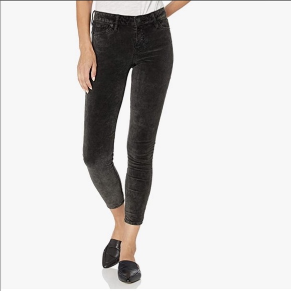 Lucky Brand Denim - Lucky Brand Ava Super Skinny Charcoal Velvet Soft